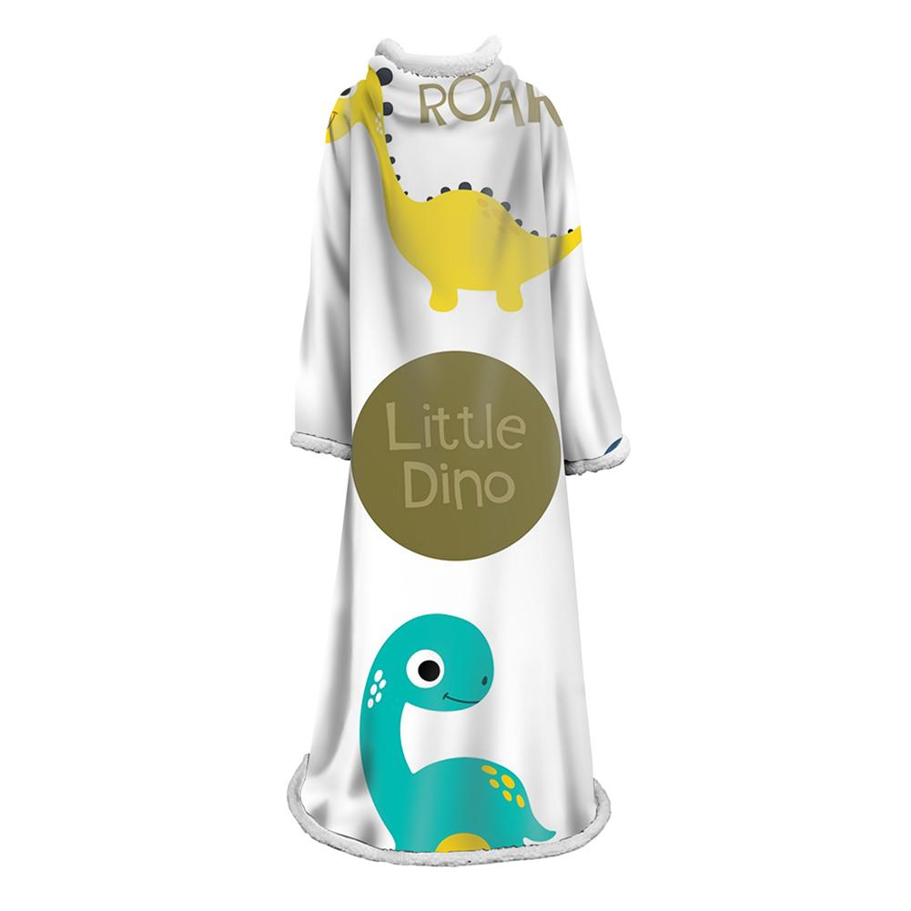 3D Digital Cartoon Printed Blanket With Sleeves-Cute Blanket Robe