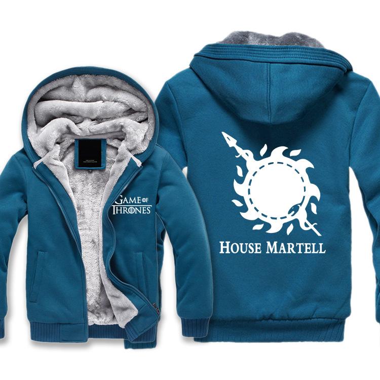 Game of Thrones Jackets - Solid Color Yann Martel Sun Icon Fleece Jacket