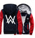 Allen walker Jackets - Solid Color Allen walker Music Series Allen walker Sign Fleece Jacket