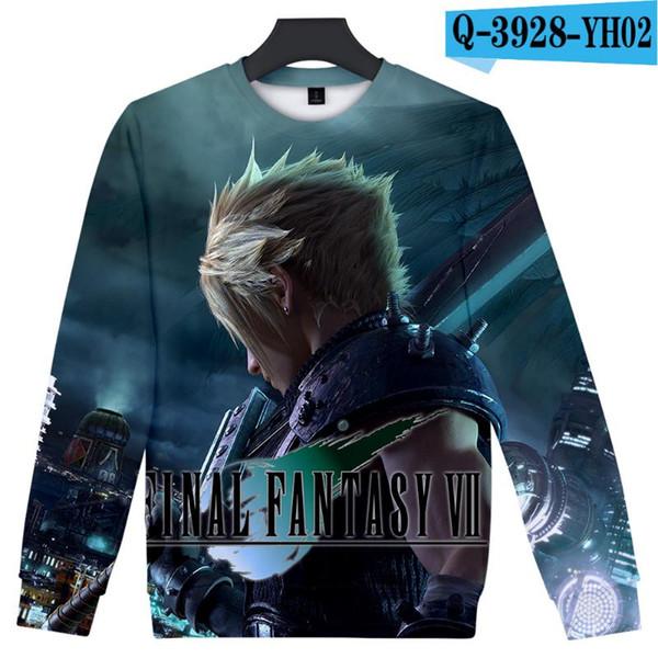 2019 Final Fantasy Harajuku O-Neck Long Sleeves Sweatshirt