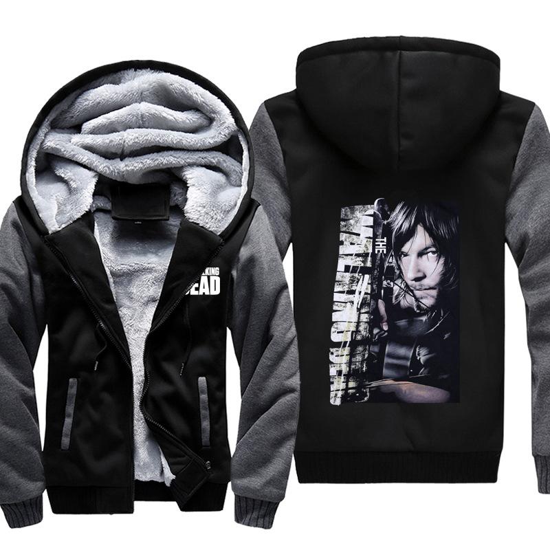 The Walking Dead Jackets - Solid Color The Walking Dead Daryl Dixon Icon Super Cool Fleece Jacket