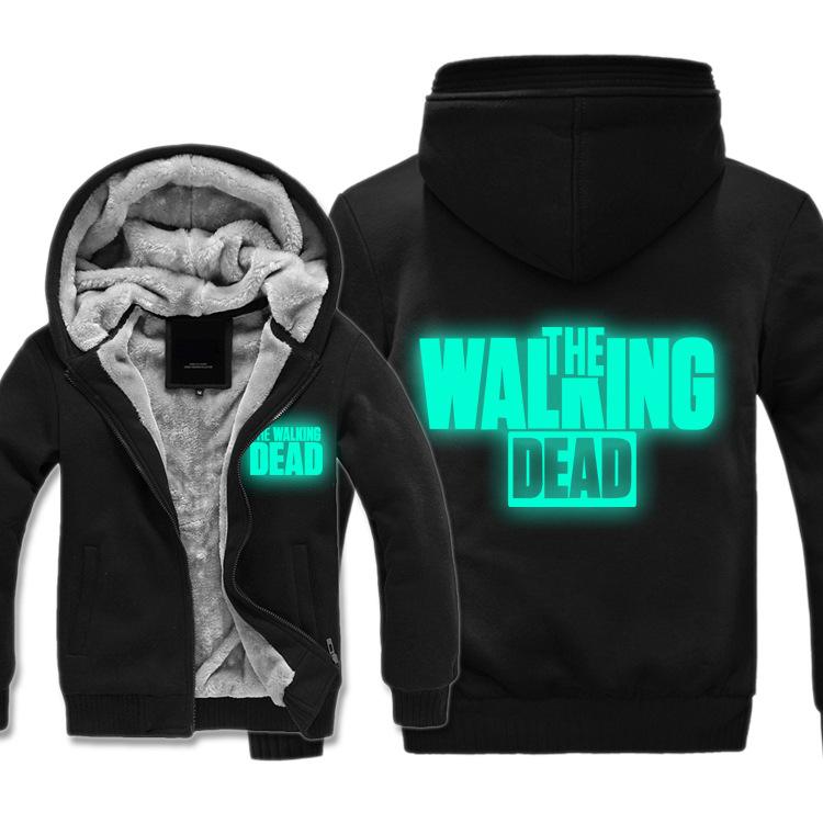 The Walking Dead Jackets - Solid Color The Walking Dead Movie Luminous Icon Fleece Jacket