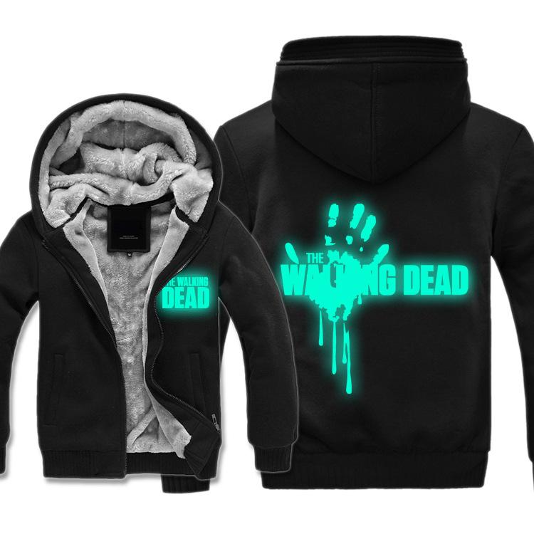 The Walking Dead Jackets - Solid Color The Walking Dead Movie Luminous Terror Icon Fleece Jacket