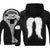 The Walking Dead Jackets - Solid Color The Walking Dead Movie Luminous Wing Icon Fleece Jacket