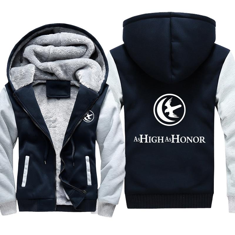 Game of Thrones Jackets - Solid Color Game of Thrones Falcon Icon Fleece Jacket