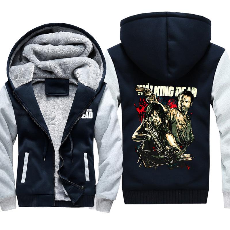 The Walking Dead Jackets - Solid Color The Walking Dead Rick Grimes Icon Fleece Jacket