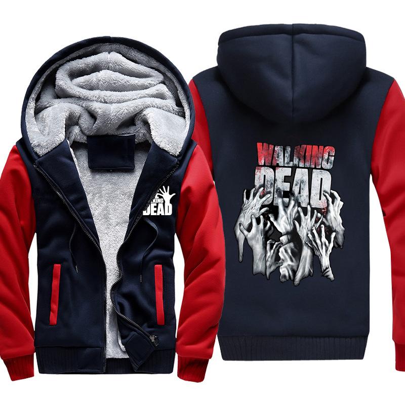 The Walking Dead Jackets - Solid Color The Walking Dead Movie Terror Icon Fleece Jacket