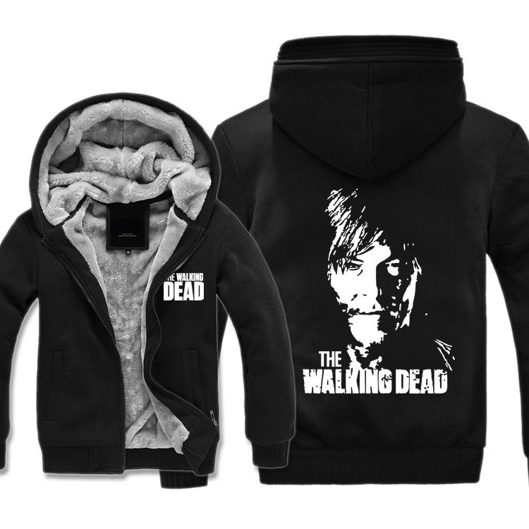 The Walking Dead Jackets - Solid Color The Walking Dead Archer Dari Icon Fleece Jacket