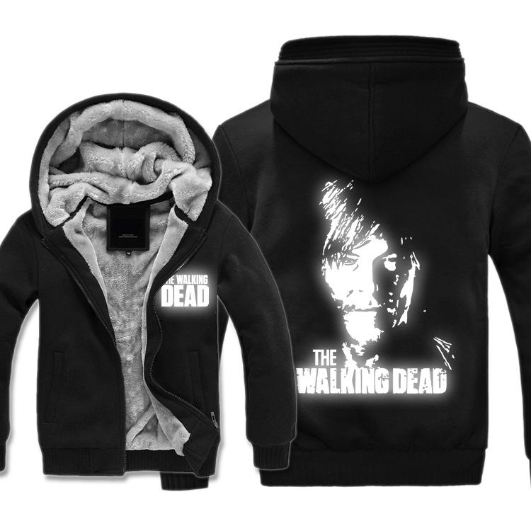 The Walking Dead Jackets - Solid Color The Walking Dead Movie Daryl Dixon Icon Fleece Jacket