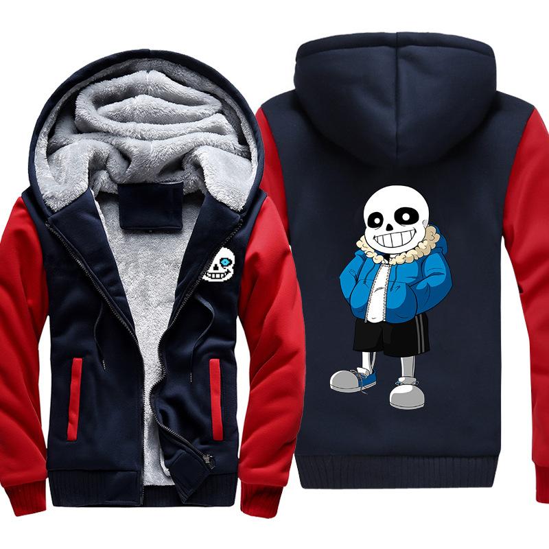 Undertale Jackets - Solid Color Undertale Game Series Character Super Cool Fleece Jacket