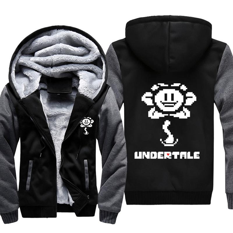 Undertale Jackets - Solid Color Undertale Floret Super Cool Fleece Jacket