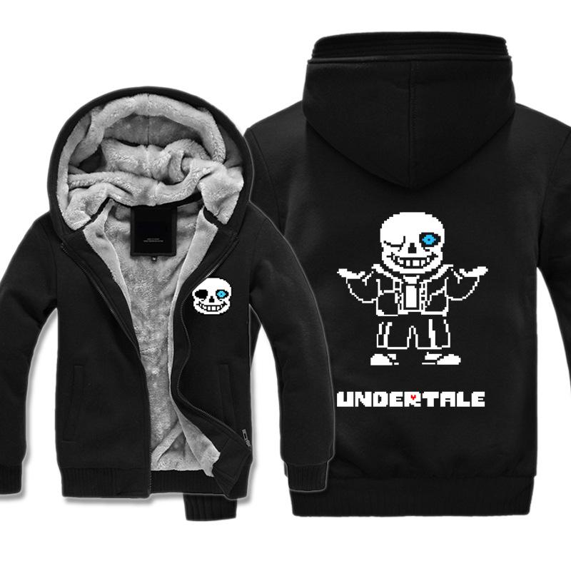 Undertale Jackets - Solid Color Undertale Game Series Icon Super Cool Fleece Jacket