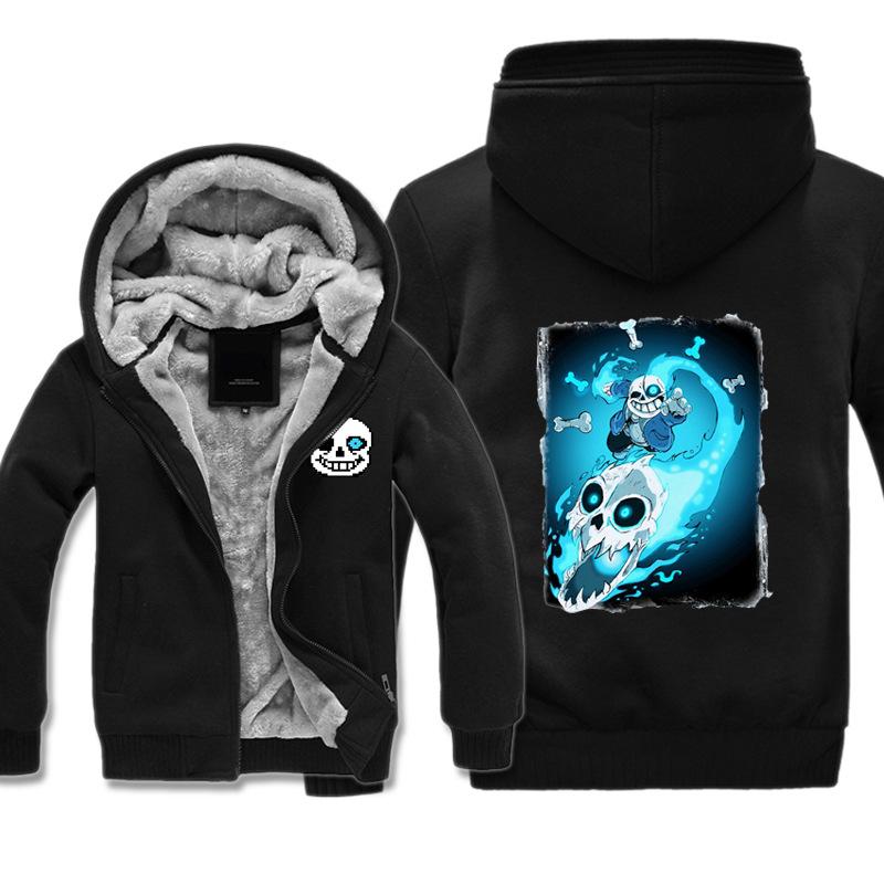 Undertale Jackets - Solid Color Undertale Game Icon Super Cool Fleece Jacket