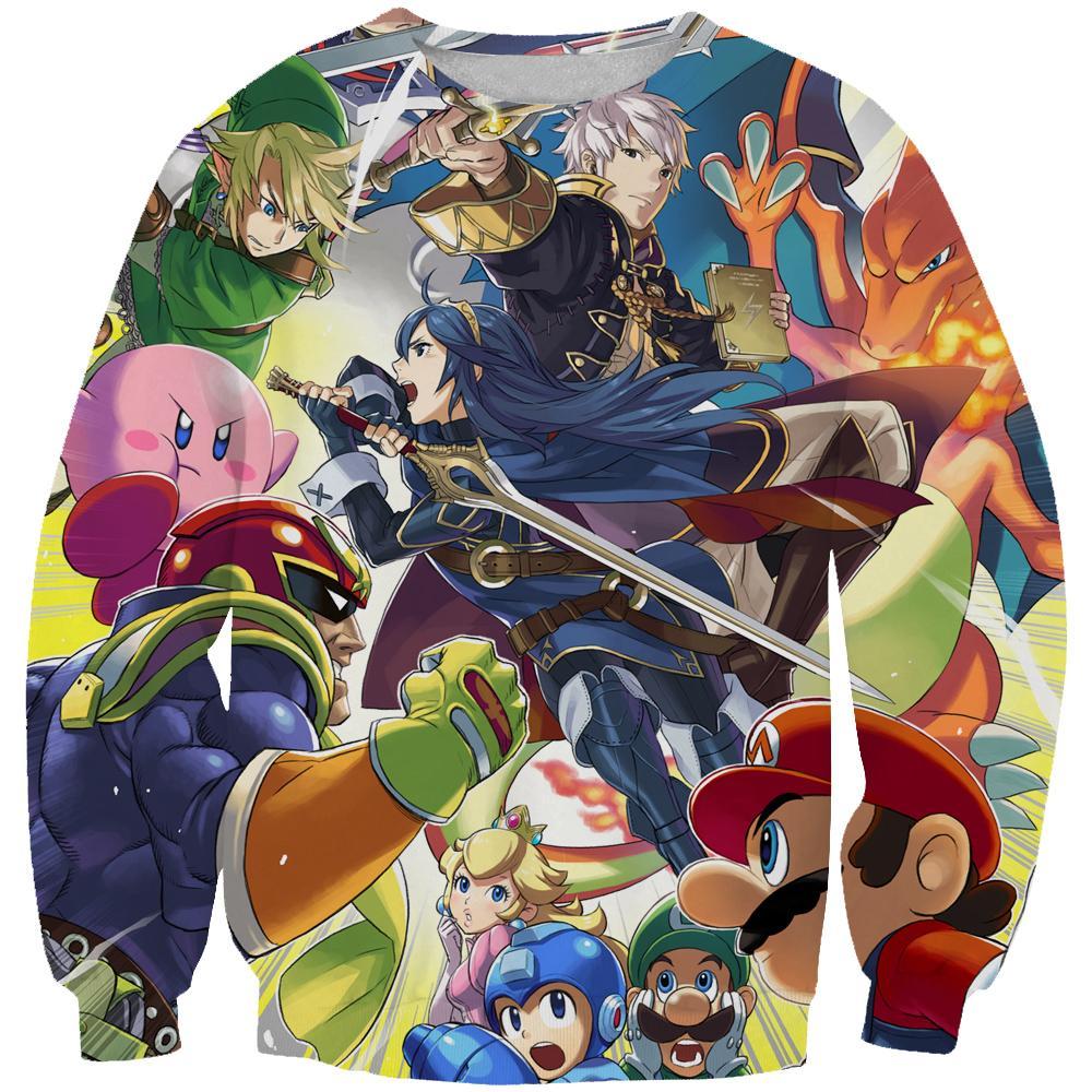 Super Smash Bros Hoodies - Video Game Pullover Hoodie