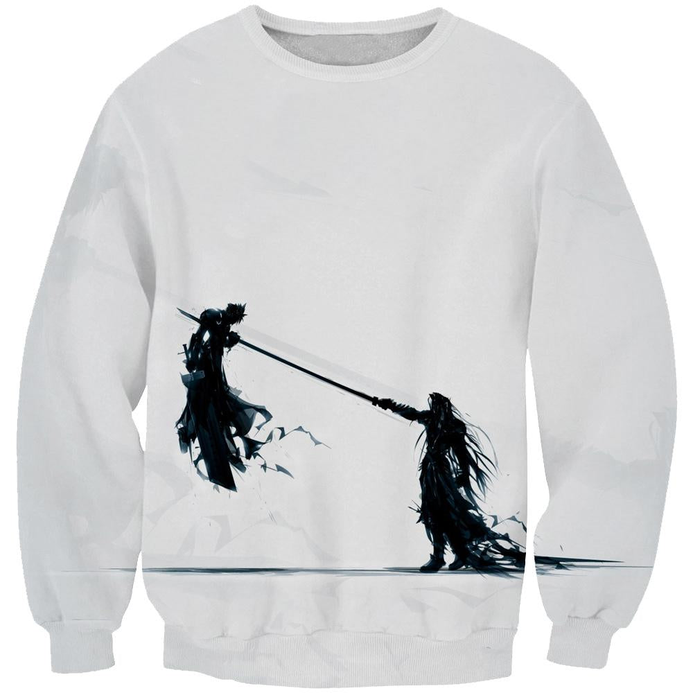 Final Fantasy 7 Hoodies - Pullover Sephiroth vs Cloud Hoodie