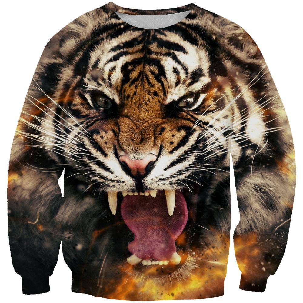 Tiger Fierce Hoodies - Tiger Pullover Hoodie