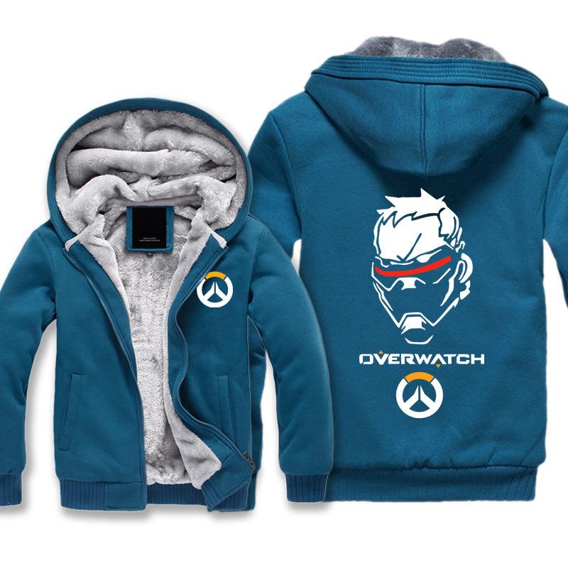 Overwatch 76 Soldier Jackets - Zip Up Black Super Cool Jacket