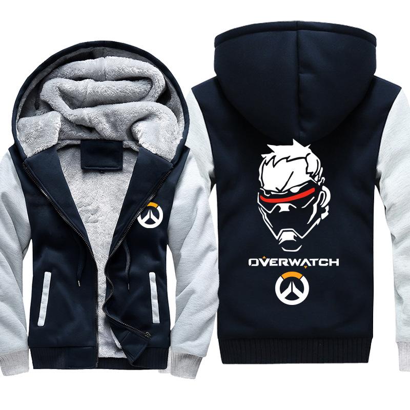 Overwatch 76 Soldier Jackets - Zip Up Black Super Cool Jacket