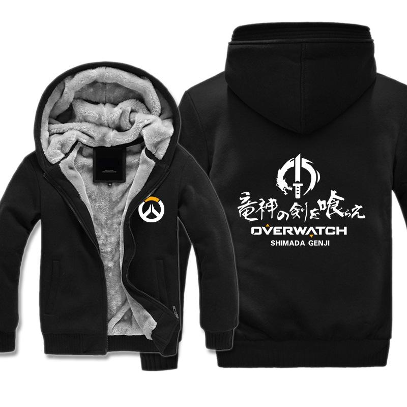 Overwatch Jackets - Solid Color Overwatch Big Recruit Genji Icon Super Cool Jacket