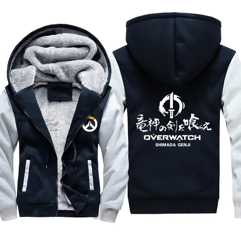 Overwatch Jackets - Solid Color Overwatch Big Recruit Genji Icon Super Cool Jacket