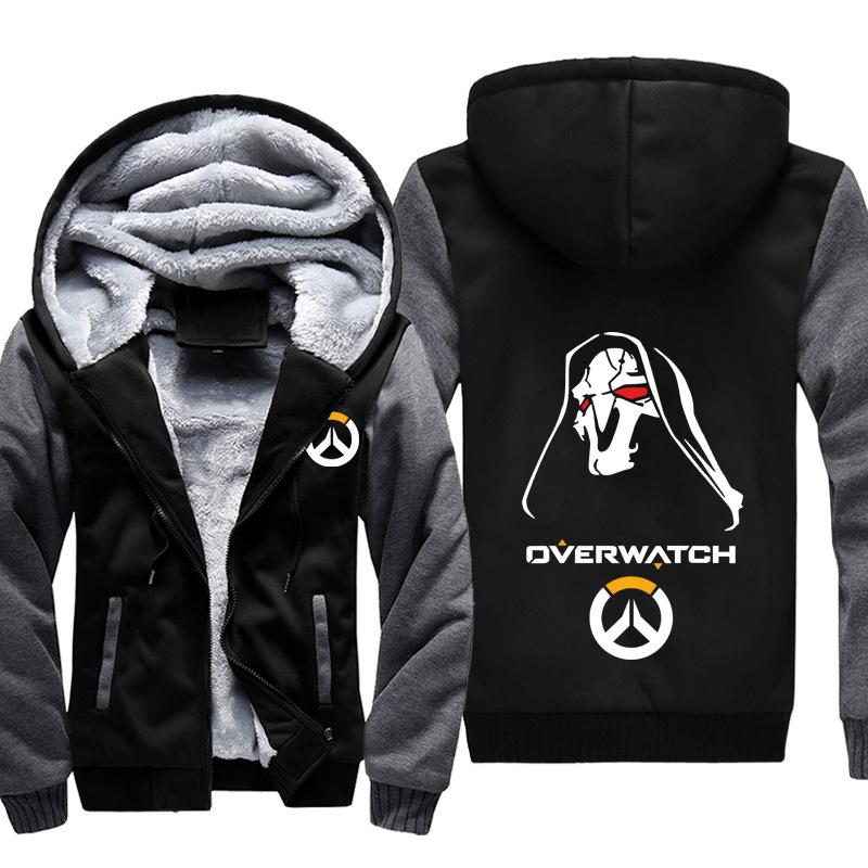 Overwatch Reaper Jackets - Zip Up Black Super Cool Jacket