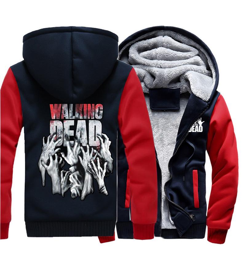 The Walking Dead Jackets - Solid Color The Walking Dead Movie Series Terror Icon Super Cool Fleece Jacket