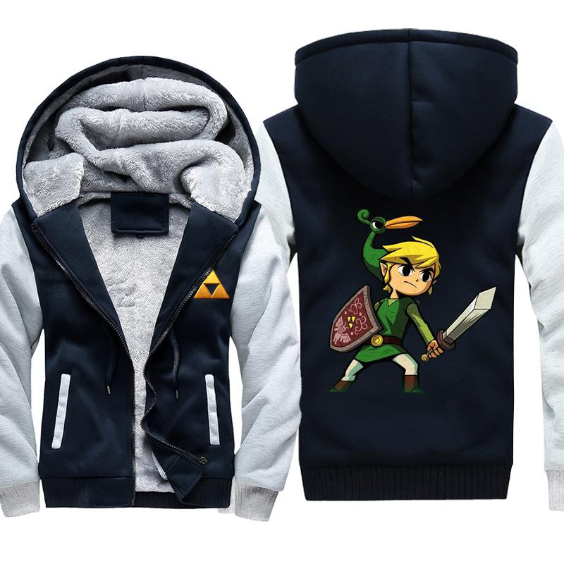 ZELDA Jackets - Solid Color ZELDA Link Game Icon Super Cool Fleece Jacket