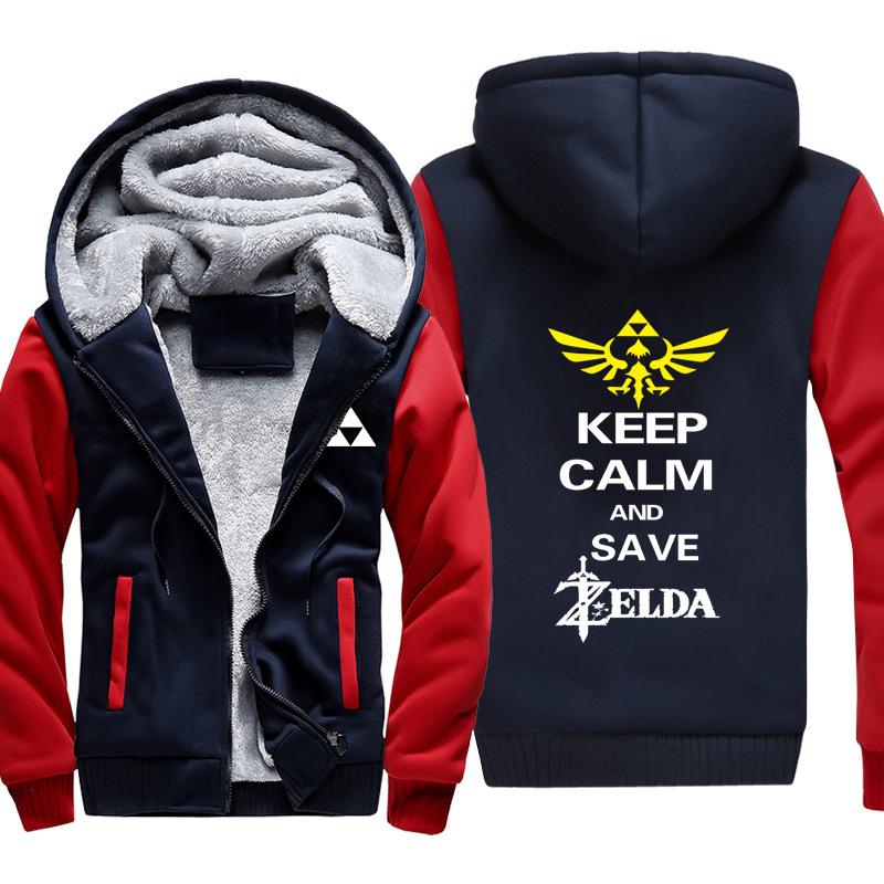 ZELDA Jackets - Solid Color ZELDA Eye of The Truth Super Cool Fleece Jacket