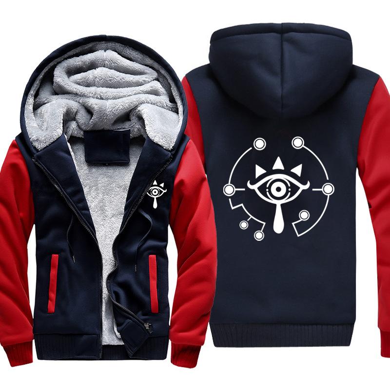 ZELDA Jackets - Solid Color ZELDA Game Icon Eye of The Truth Super Cool Fleece Jacket