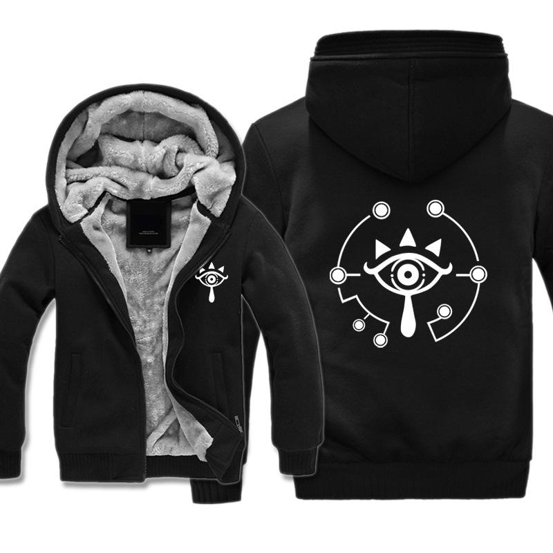 ZELDA Jackets - Solid Color ZELDA Game Icon Eye of The Truth Super Cool Fleece Jacket