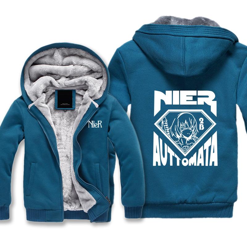 NieR: Automata Jackets - Solid Color NieR: Automata 2B Character Icon Super Cool Jacket