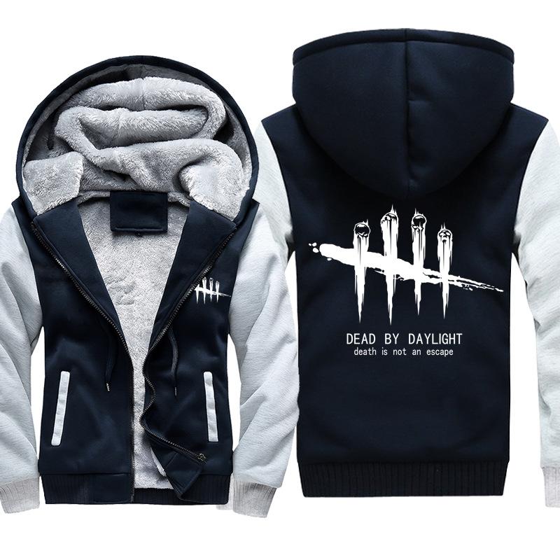 Dead by Daylight Jackets - Solid Color Dead by Daylight Game Logo Super Cool Fleece Jacket