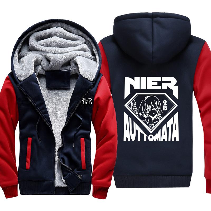 NieR: Automata Jackets - Solid Color NieR: Automata 2B Character Icon Super Cool Jacket