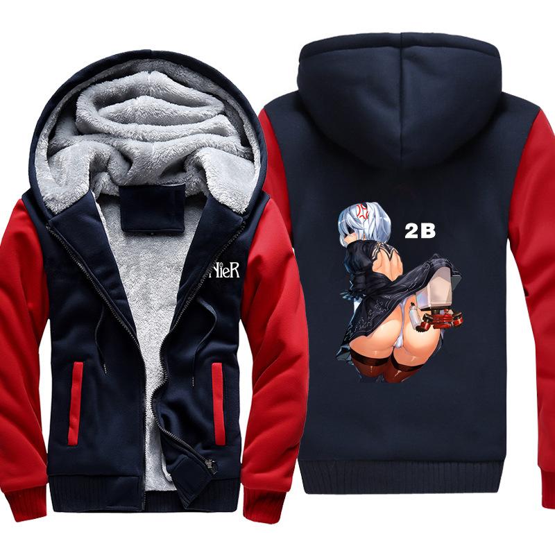 NieR: Automata Jackets - Solid Color NieR: Automata Game Character 2B Super Cool Jacket