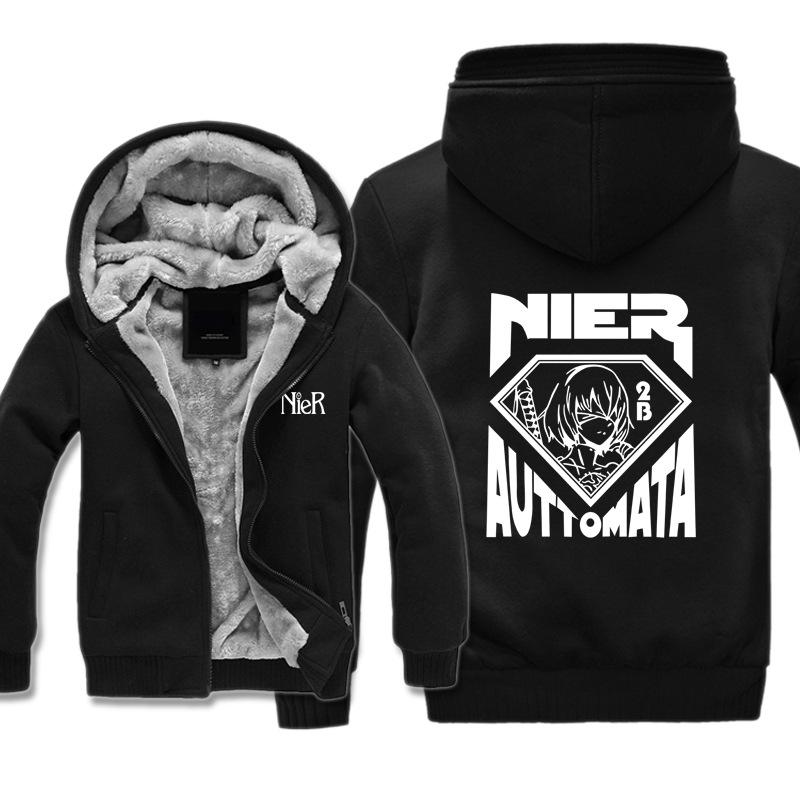 NieR: Automata Jackets - Solid Color NieR: Automata 2B Character Icon Super Cool Jacket