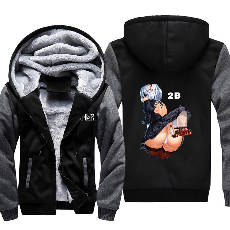 NieR: Automata Jackets - Solid Color NieR: Automata Game Character 2B Super Cool Jacket