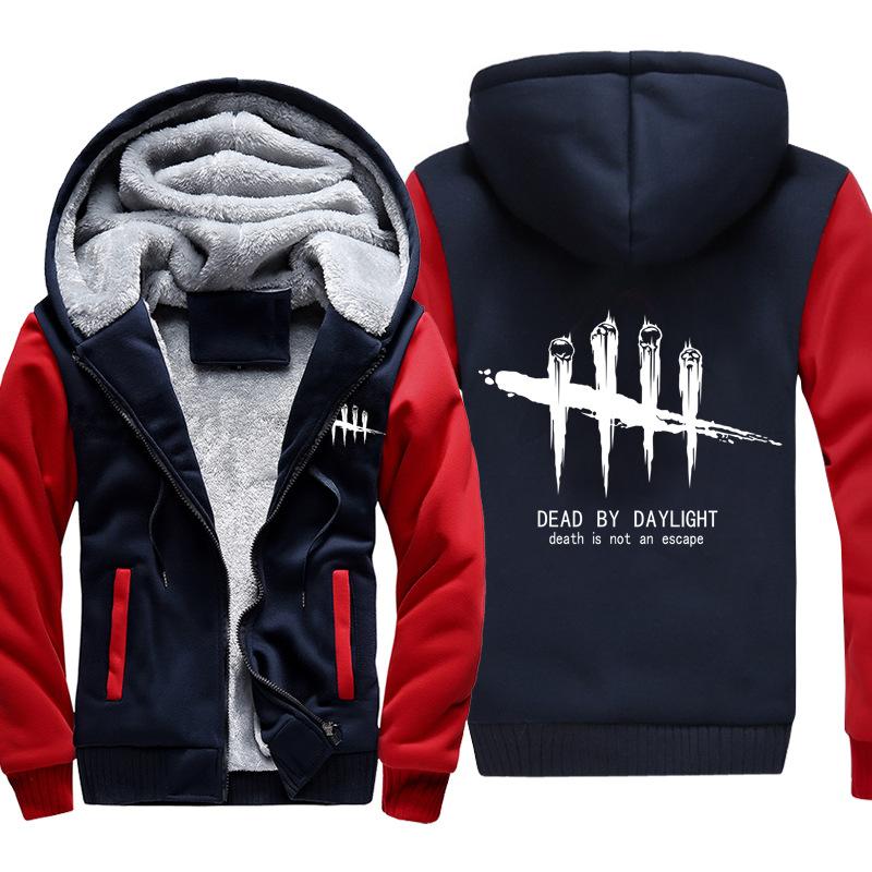Dead by Daylight Jackets - Solid Color Dead by Daylight Game Logo Super Cool Fleece Jacket