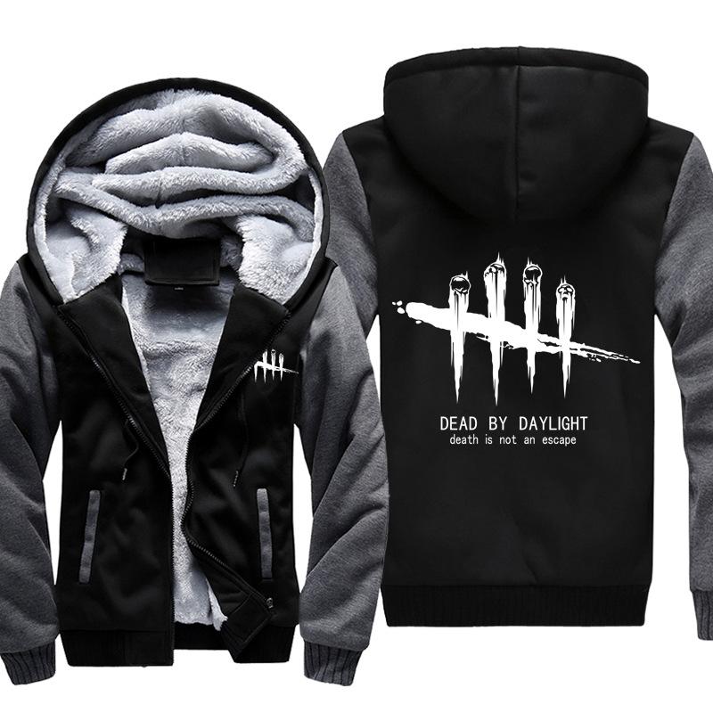 Dead by Daylight Jackets - Solid Color Dead by Daylight Game Logo Super Cool Fleece Jacket