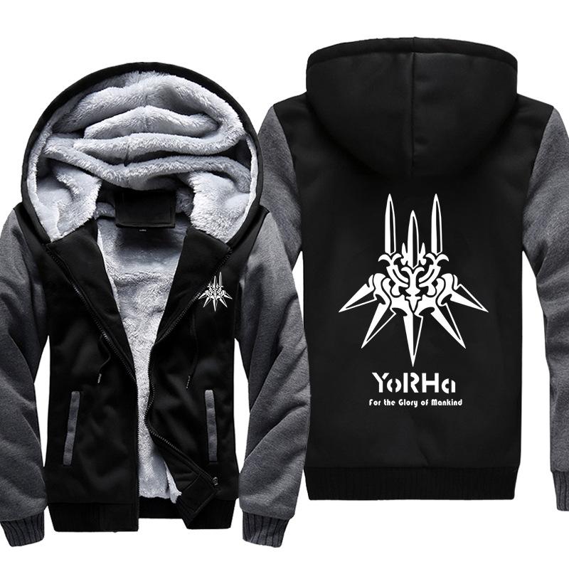 NieR: Automata Jackets - Solid Color NieR: Automata Yorha LOGO Icon Super Cool Jacket