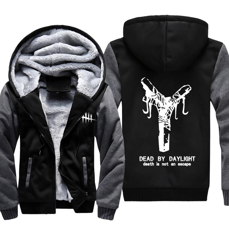 Dead by Daylight Jackets - Solid Color Dead by Daylight Icon Fleece Jacket