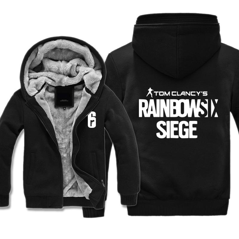 Rainbow Six Jackets - Solid Color Rainbow Six Game SIEGE  Icon Super Cool Fleece Jacket