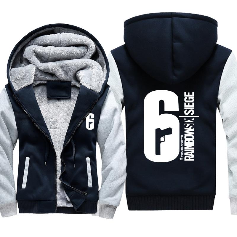 Rainbow Six Jackets - Solid Color Rainbow Six Game LOGO Icon Super Cool Fleece Jacket