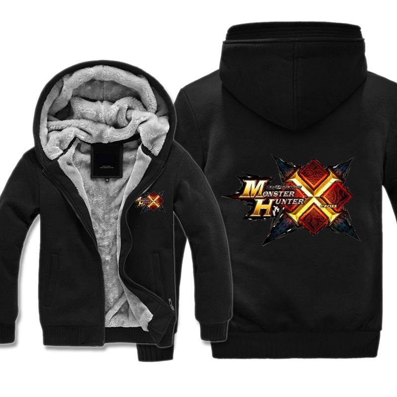 Monster Hunter Jackets - Solid Color Monster Hunter Game X Icon Super Cool Fleece Jacket