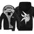 Monster Hunter Jackets - Solid Color Monster Hunter Ray Wolf Dragon Icon Fleece Jacket