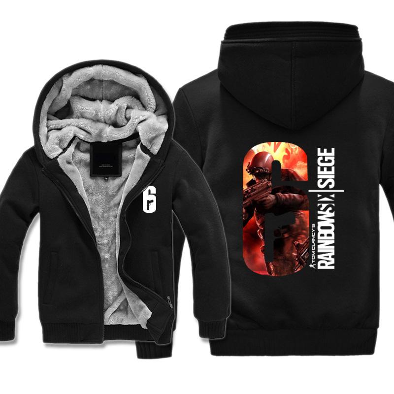 Rainbow Six Jackets - Solid Color Rainbow Six Game Character Icon Super Cool Fleece Jacket