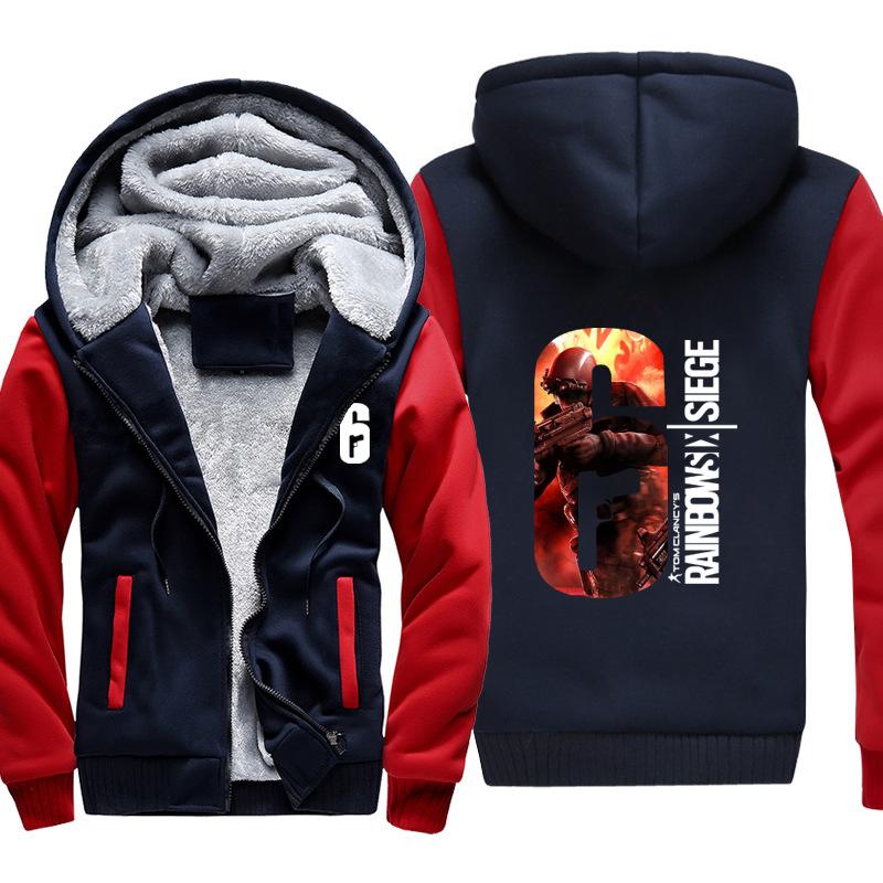 Rainbow Six Jackets - Solid Color Rainbow Six Game Character Icon Super Cool Fleece Jacket