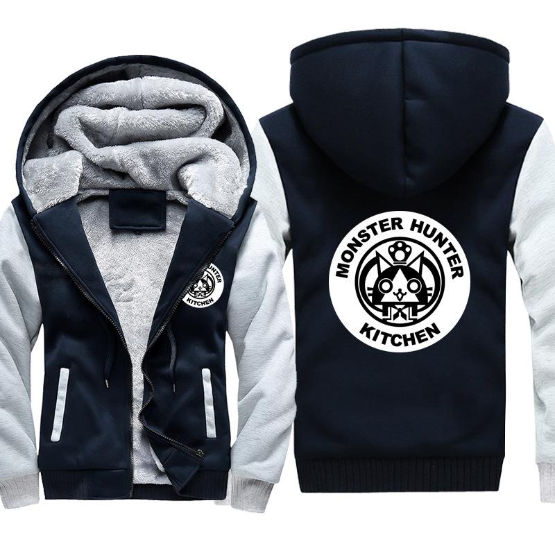 Monster Hunter Jackets - Solid Color Monster Hunter Airou Icon Super Cute Fleece Jacket
