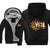 Monster Hunter Jackets - Solid Color Monster Hunter Ray Wolf Dragon Icon Fleece Jacket
