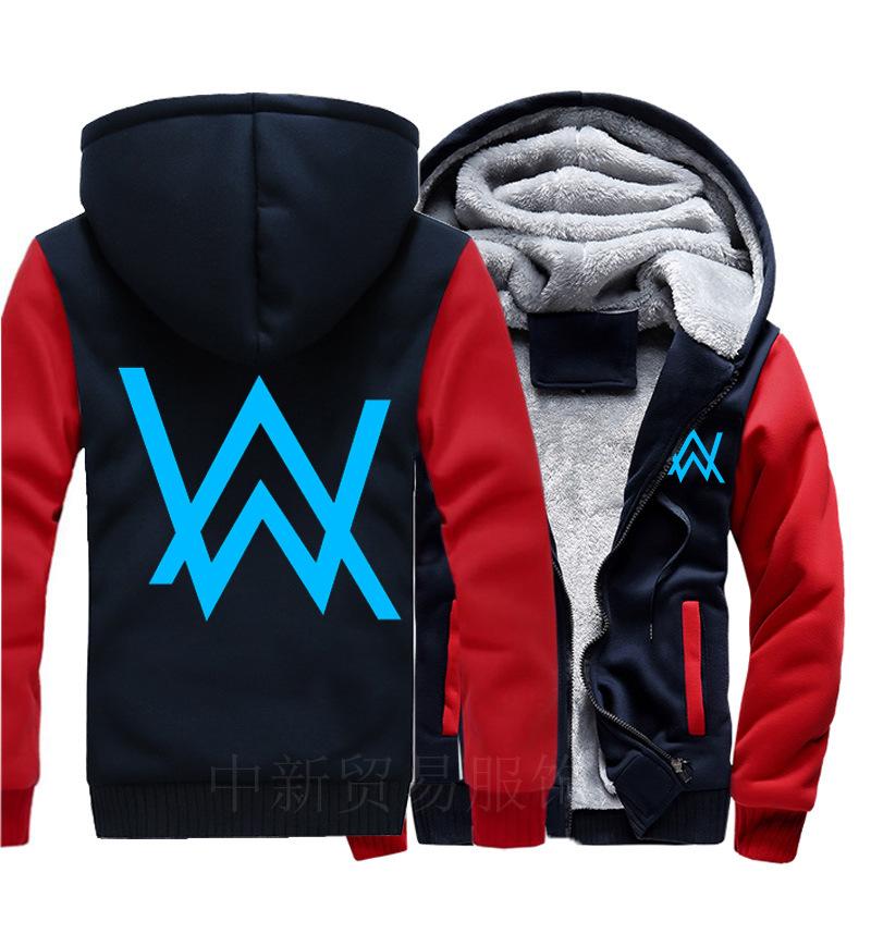 Allen walker Jackets - Solid Color Allen walker Music Series Allen walker Luminous Fleece Jacket