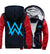 Allen walker Jackets - Solid Color Allen walker Music Series Allen walker Luminous Fleece Jacket